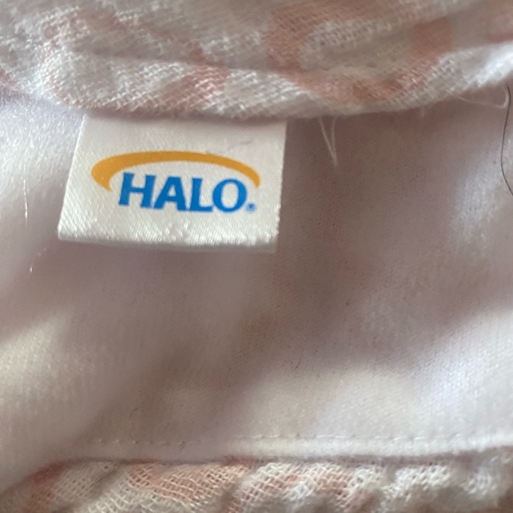 Halo cotton Swaddle Sleep Sack Small 3-6 months 13-18 lbs Pink/white - Picture 2 of 8